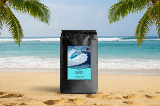 Bali Blue Wave on Tropical Beach